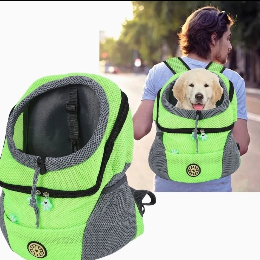Neon Green Dog Carrier Backpack